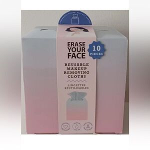 Erase Your Face Reusable Makeup Removing Cloths - Pink and Gray